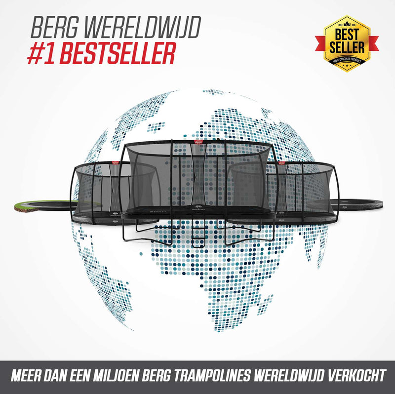 BERG Ultim Champion InGround 330 Grey + Safety Net Deluxe