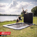 BERG SPORTS Ultim Pro Bouncer FlatGround 500 x 500 Grey + AeroWall