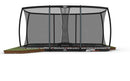 BERG SPORTS Ultim Pro Bouncer FlatGround 500 x 300 Grey + Safety Net XL