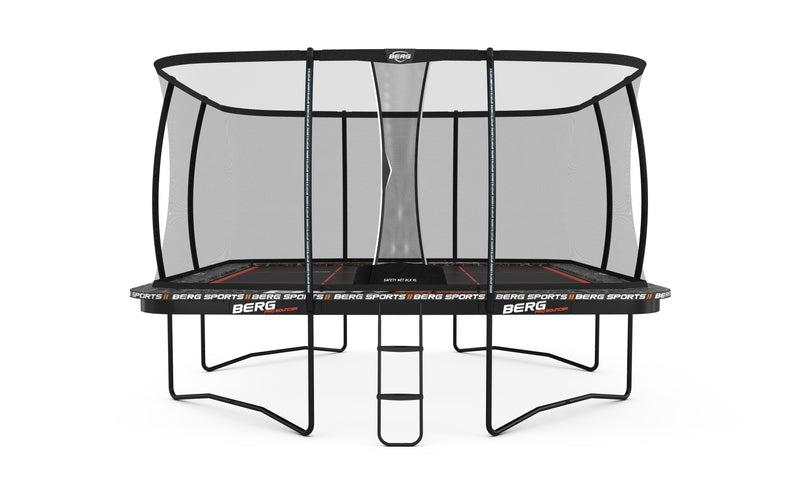 BERG SPORTS Ultim Pro Bouncer Regular 500 x 500 Grey + Safety Net XL