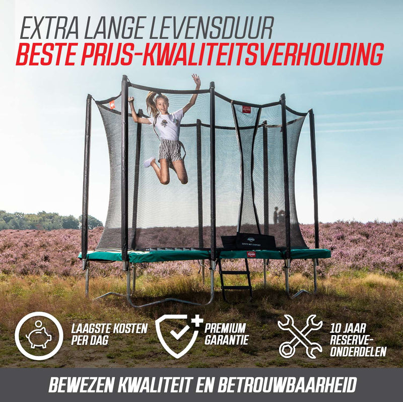 BERG Ultim Favorit InGround 280 Black + Safety Net Comfort