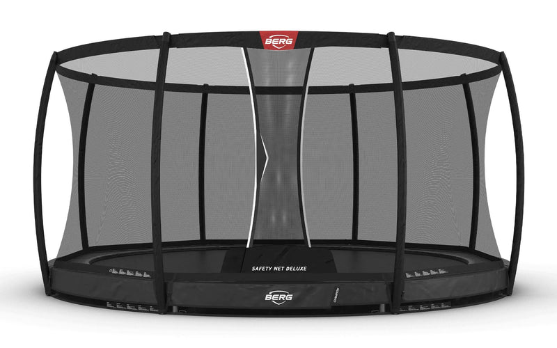 BERG Champion Inground 430 Grijs+ Safety Net Deluxe