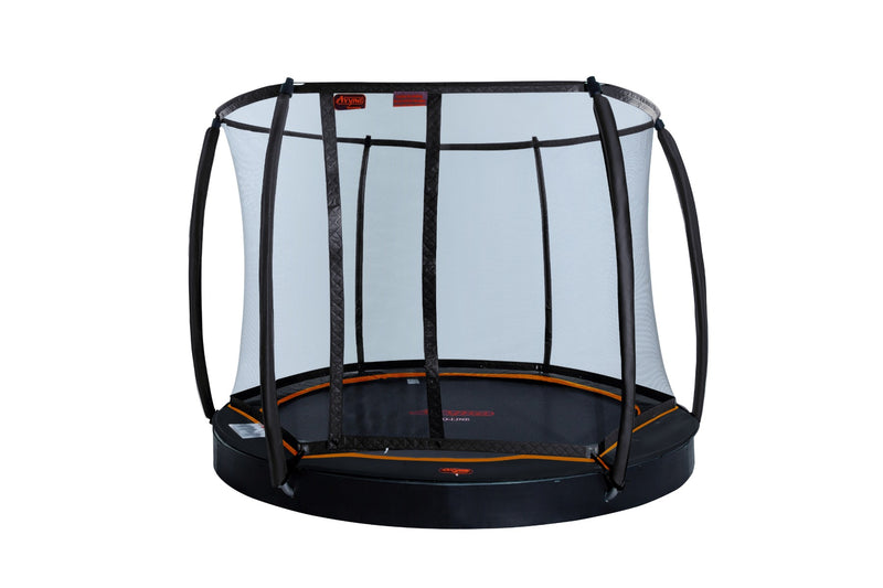 Avyna Trampoline FlatLevel Ø305 met veiligheidsnet – Zwart