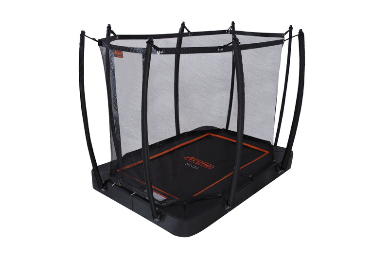 Avyna Trampoline FlatLevel 275x190 (213) met net – Zwart