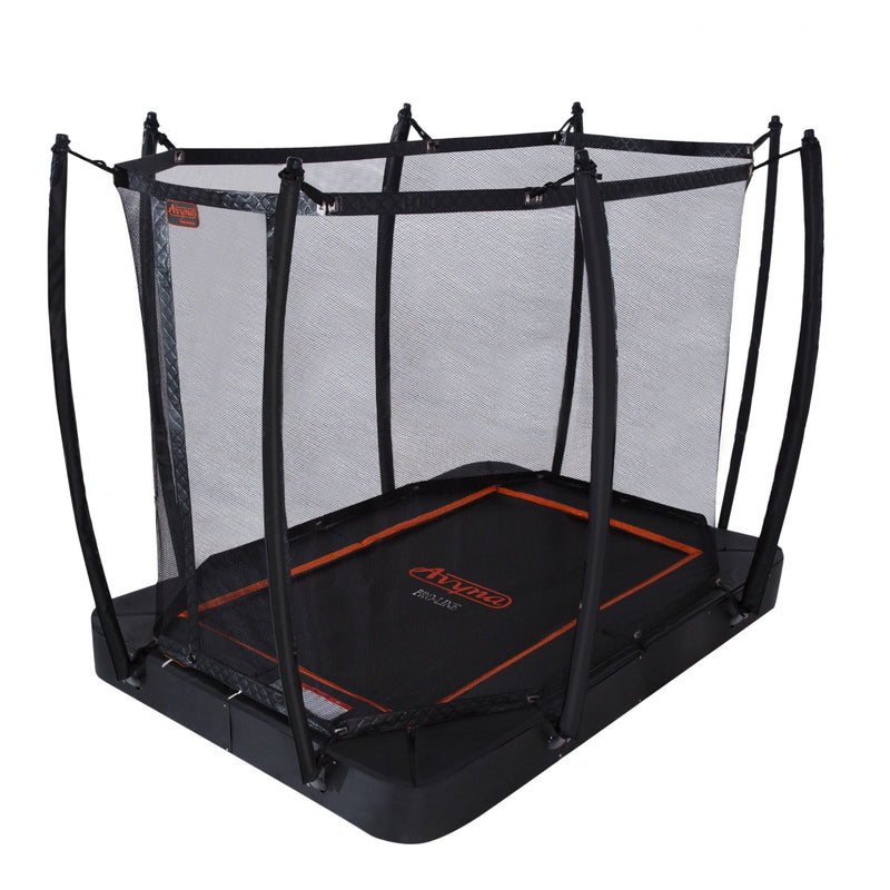 Avyna Trampoline FlatLevel 275x190 (213) met net – Zwart