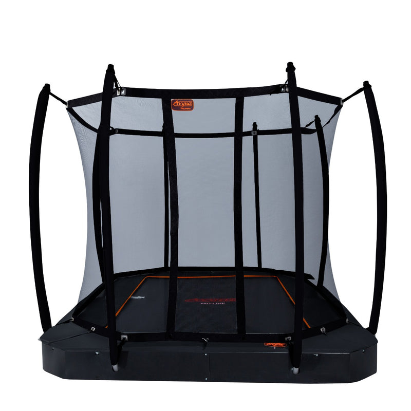 Avyna Trampoline FlatLevel 305x225 (223) met net – Zwart