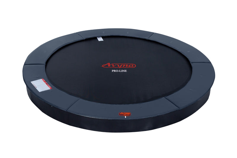 Avyna Trampoline FlatLevel Ø245 met veiligheidsnet – Grijs