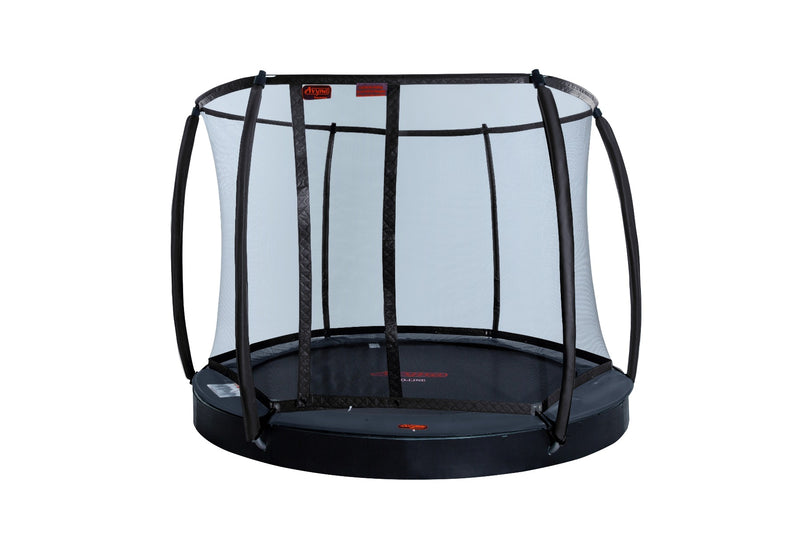 Avyna Trampoline FlatLevel Ø305 met veiligheidsnet – Grijs