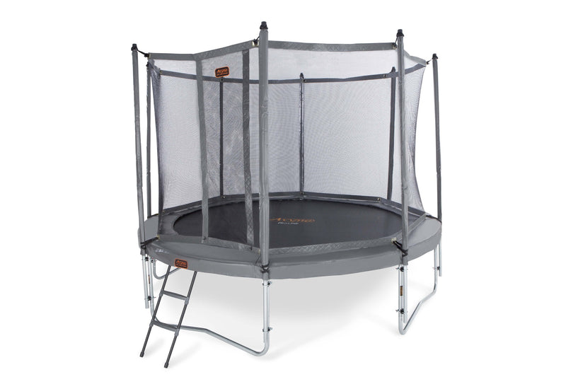 Pro-Line ø 305 trampoline met net & GRATIS trapje, grijs