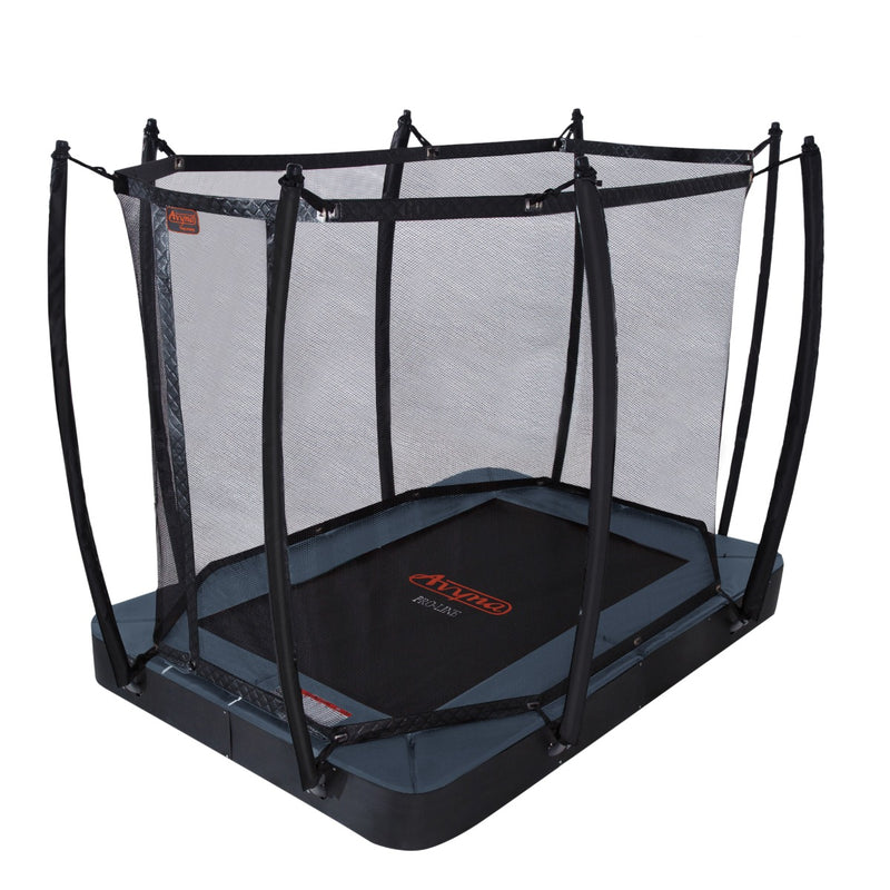 Avyna Trampoline FlatLevel 275x190 (213) met net – Grijs