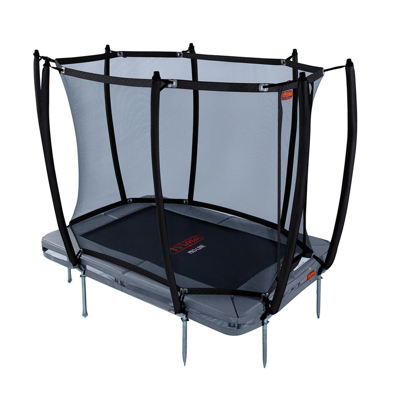 Avyna Pro-Line InGround Trampoline 275x190 (213) met veiligheidsnet – Grijs