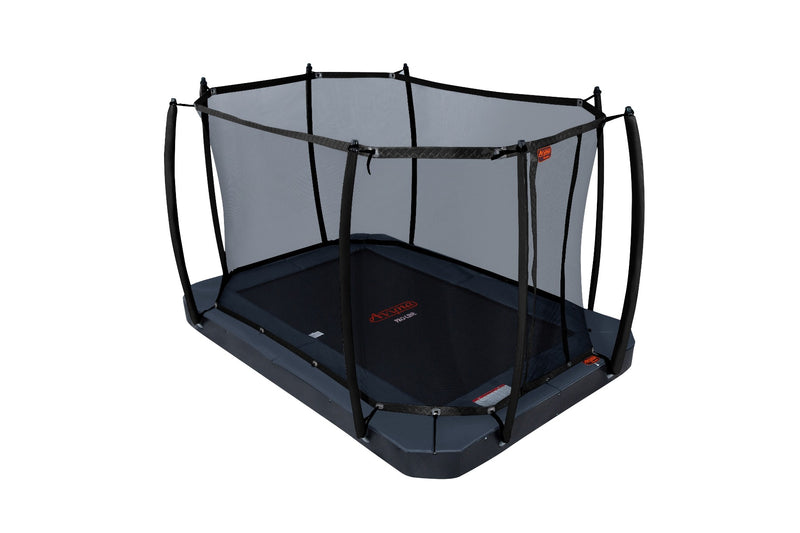 Avyna Trampoline FlatLevel 380x255 (238) met net – Grijs