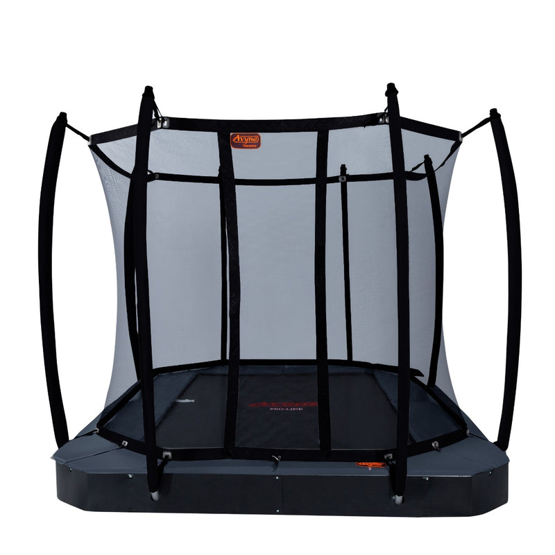 Avyna Trampoline FlatLevel 305x225 (223) met net – Grijs