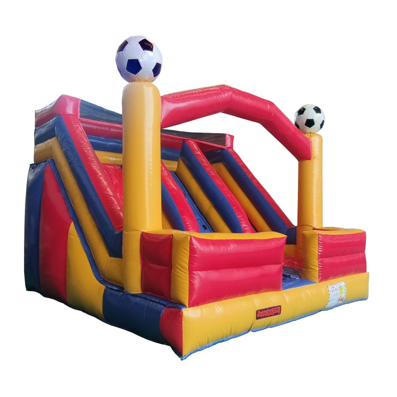 Springkussen Double Slide and Fun Boys (pvc) – Avyna