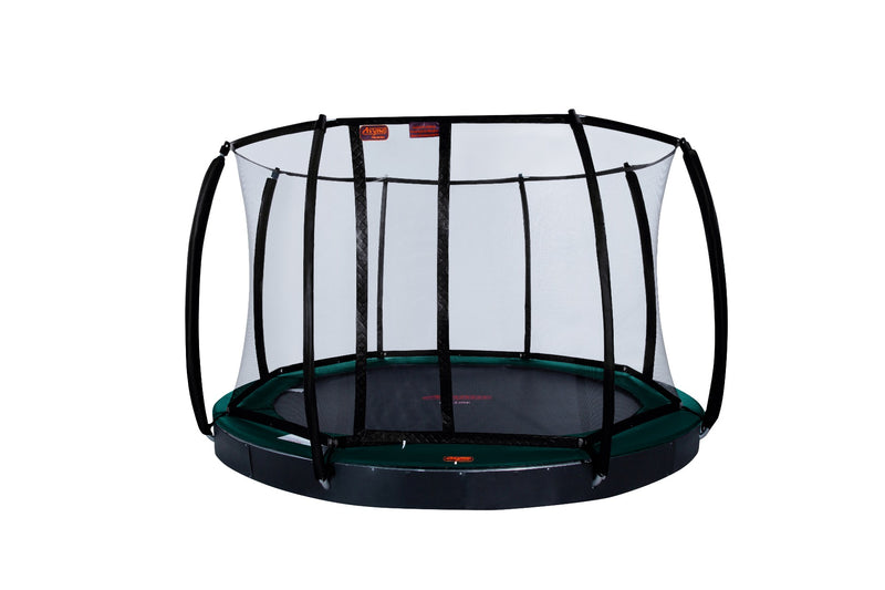 Avyna Trampoline FlatLevel Ø430 met veiligheidsnet – Groen