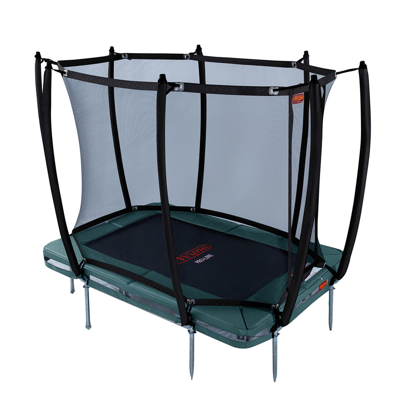 Avyna Pro-Line InGround Trampoline 275x190 (213) met veiligheidsnet – Groen