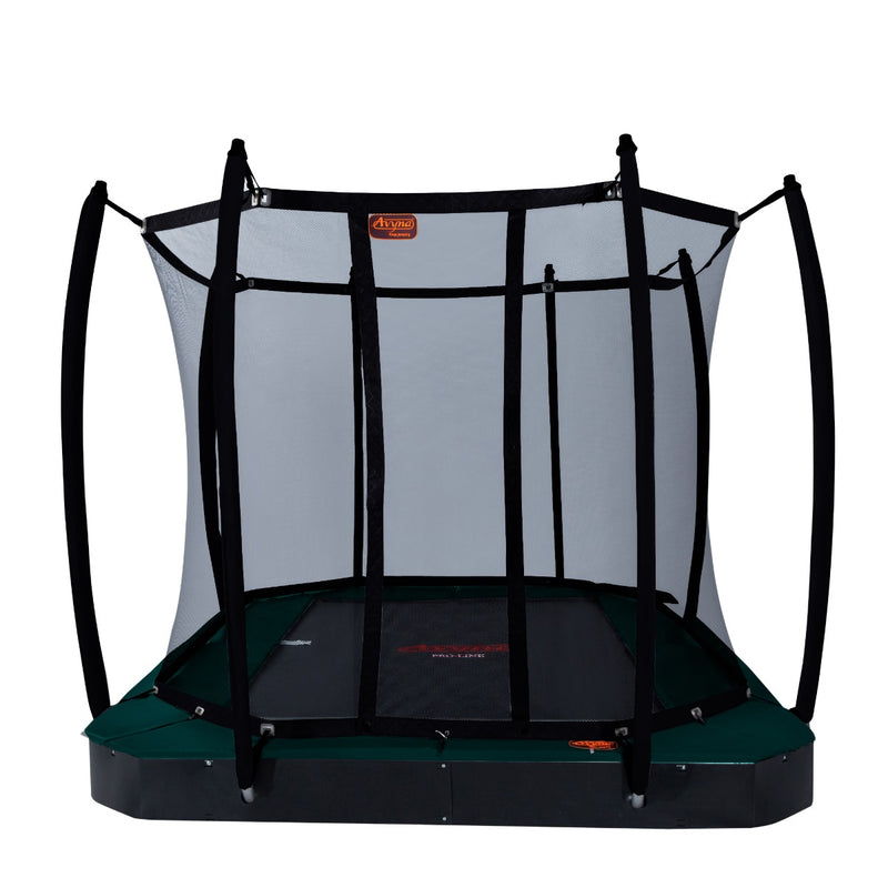 Avyna Trampoline FlatLevel 340x240 (234) met net – Groen