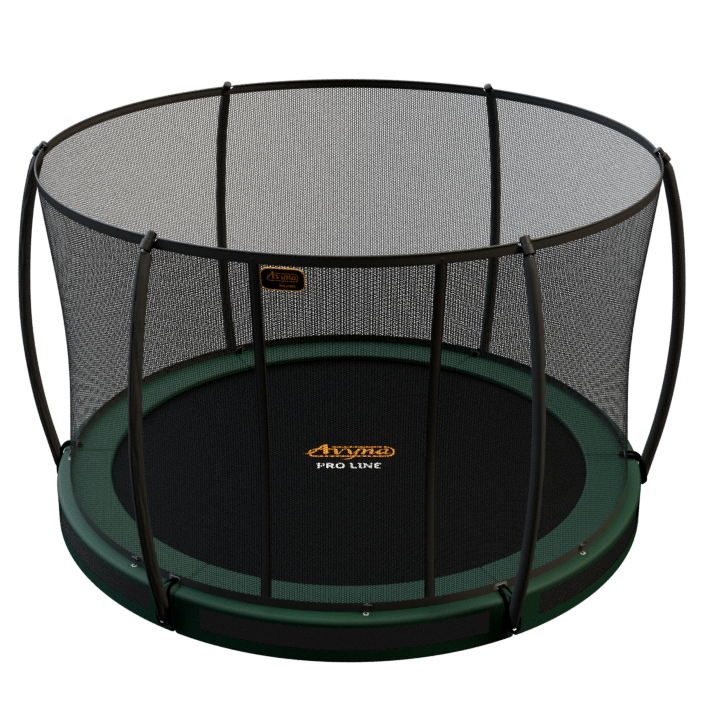 Avyna Pro-Line InGround Trampoline Ø245 (08) met veiligheidsnet – Groen